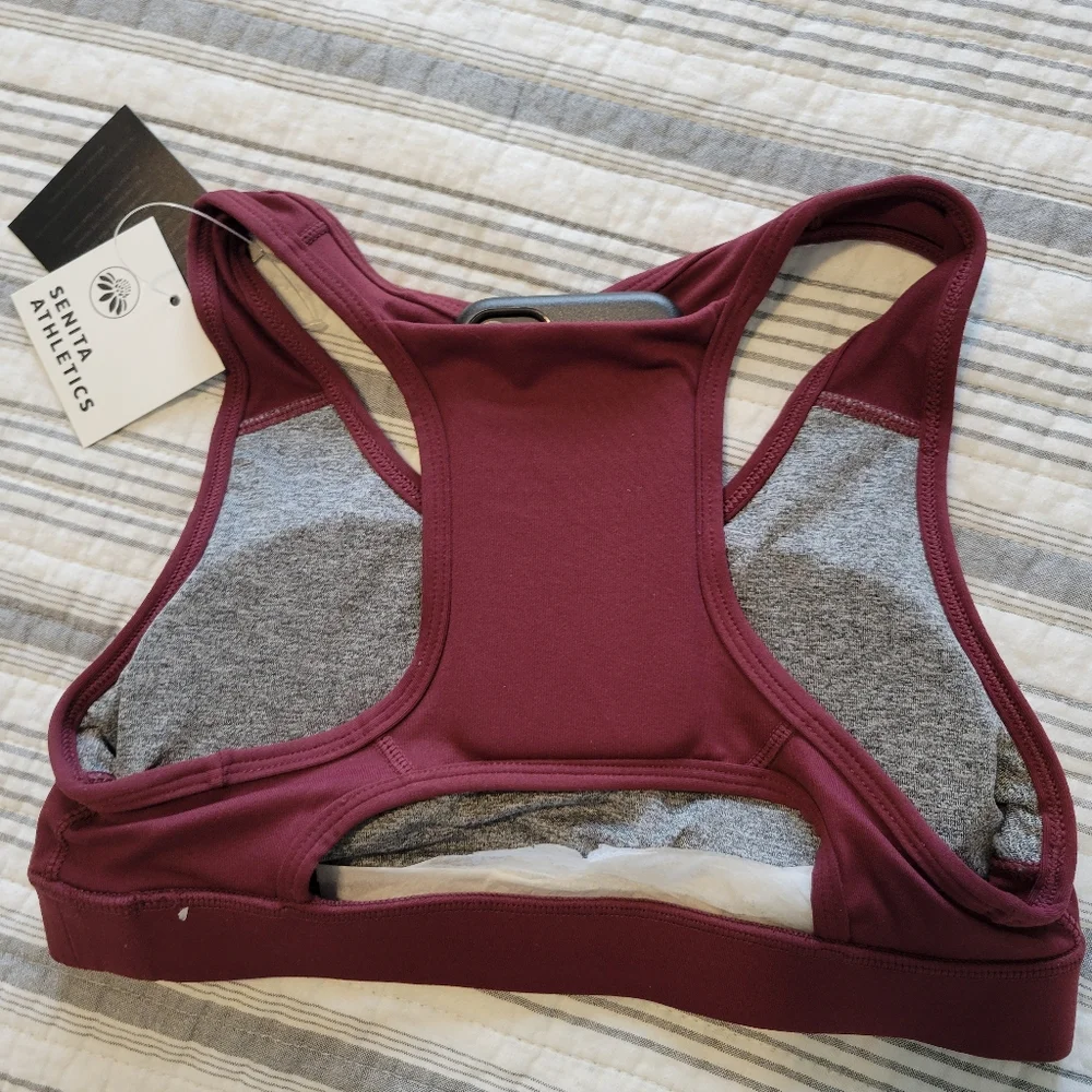 Senita Athletics Sarah Sports Bra - Mulberry - Picture 5 of 9
